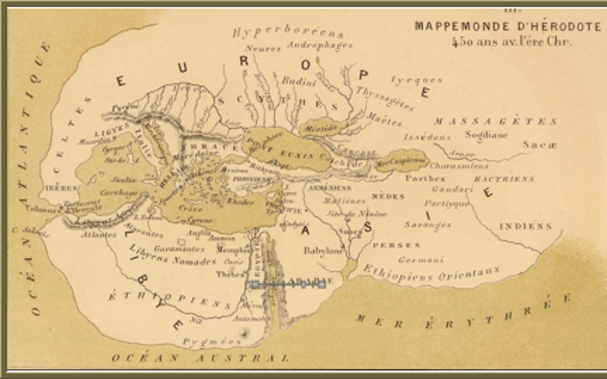 古地図　Harrods 1700年 109 Herodotus | Cartographic Images